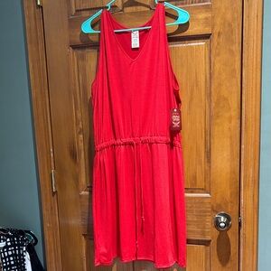 Faded Glory Red V-Neck dress 16/18